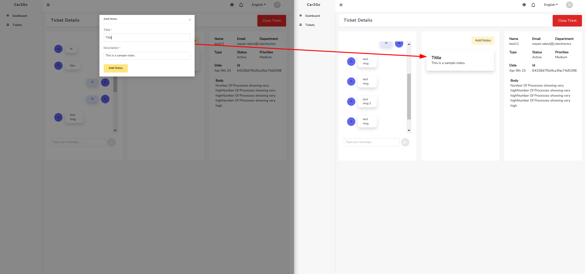 3. Ticket Descriptions